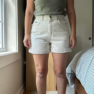 Riders‎ Lee Vintage Cream Lee Denim Shorts Size 6